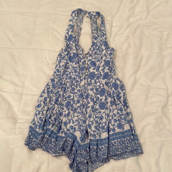 LF blue and white romper - Picture 1 of 2